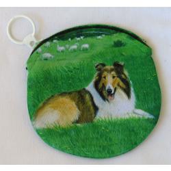 Collie 1 side 1 coin purse